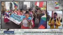 Perú: Continúan las movilizaciones populares en el contexto de la 3ra Toma de Lima