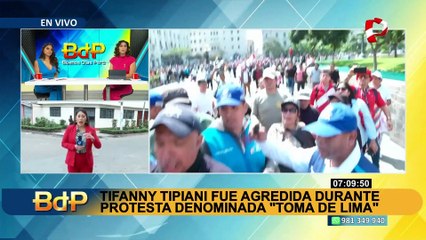 Tifanny Tipiani da detalles de la brutal agresión de la que fue víctima en la “Toma de Lima”