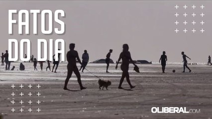 Praia do Atalaia, em Salinópolis, tem movimentação tranquila nesta sexta-feira,21.