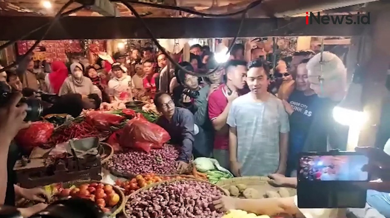 Ganjar dan Gibran Ngopi Bareng usai Lari Pagi dan Blusukan di Pasar Citeureup Bogor