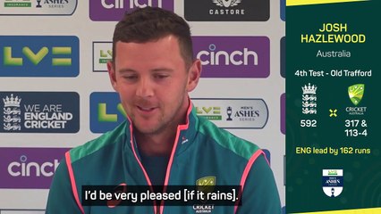 Hazlewood hoping for rain disruption