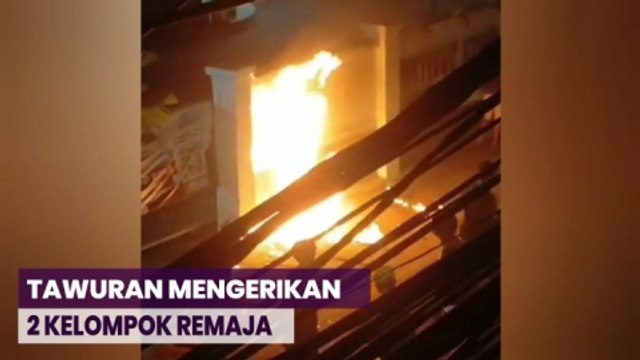 Tawuran 2 Kelompok Remaja di Johar Baru Diwarnai Perang Bom Molotov dan Adu Sajam
