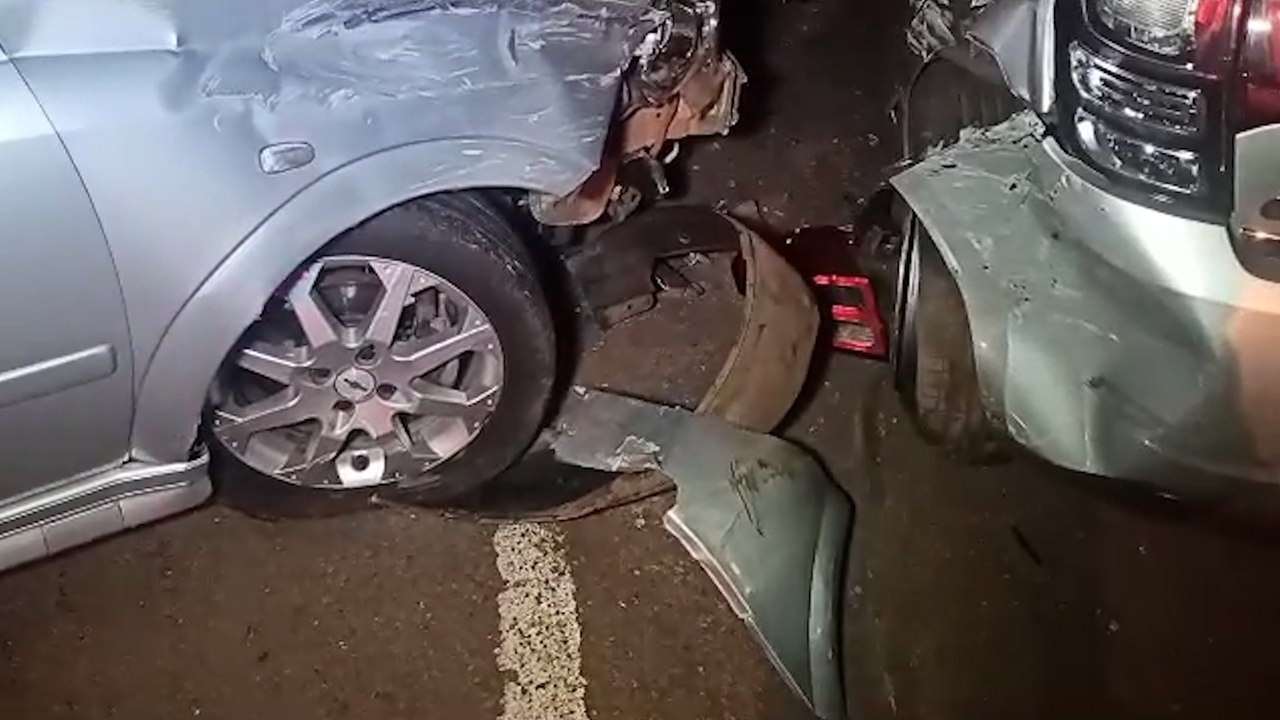 Acidente envolve três veículos em Toledo
