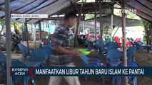 Warga Manfaatkan Libur Tahun Baru Islam Sambil Berkunjung ke Pantai