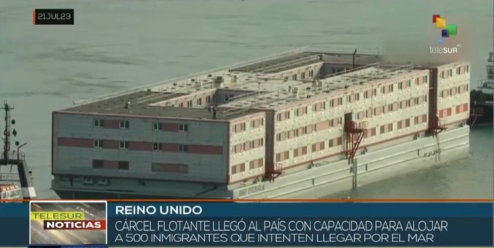 Activistas critican barco cárcel que alojará migrantes en Reino Unido