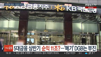 5대금융 상반기 순익 11조?…'메기' DGB는 부진