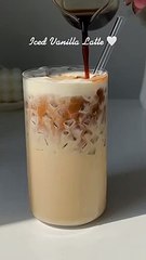 Iced Vanilla Latte  / Easy Latte Recipe/ Easy Vanilla Latte / Recipies/ Latte Recipies/ Instant Latte Recipies