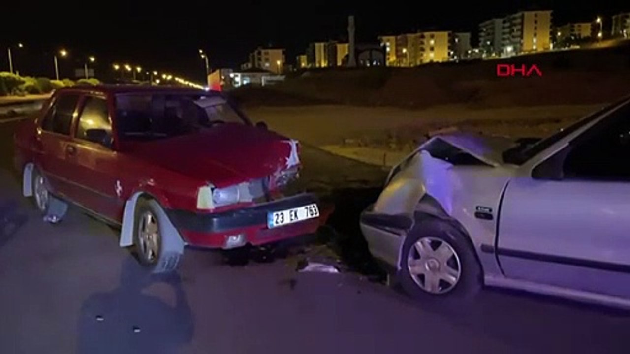 4 blessés dans des collisions frontales de voitures à Elazig
