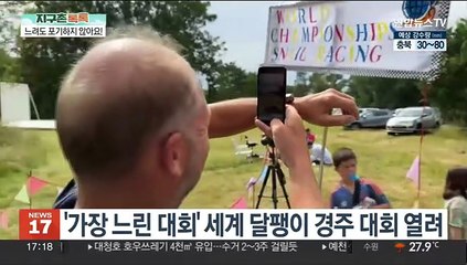 [지구촌톡톡] 생애 최고 속도로 전진중! 세계 달팽이 경주 대회 外