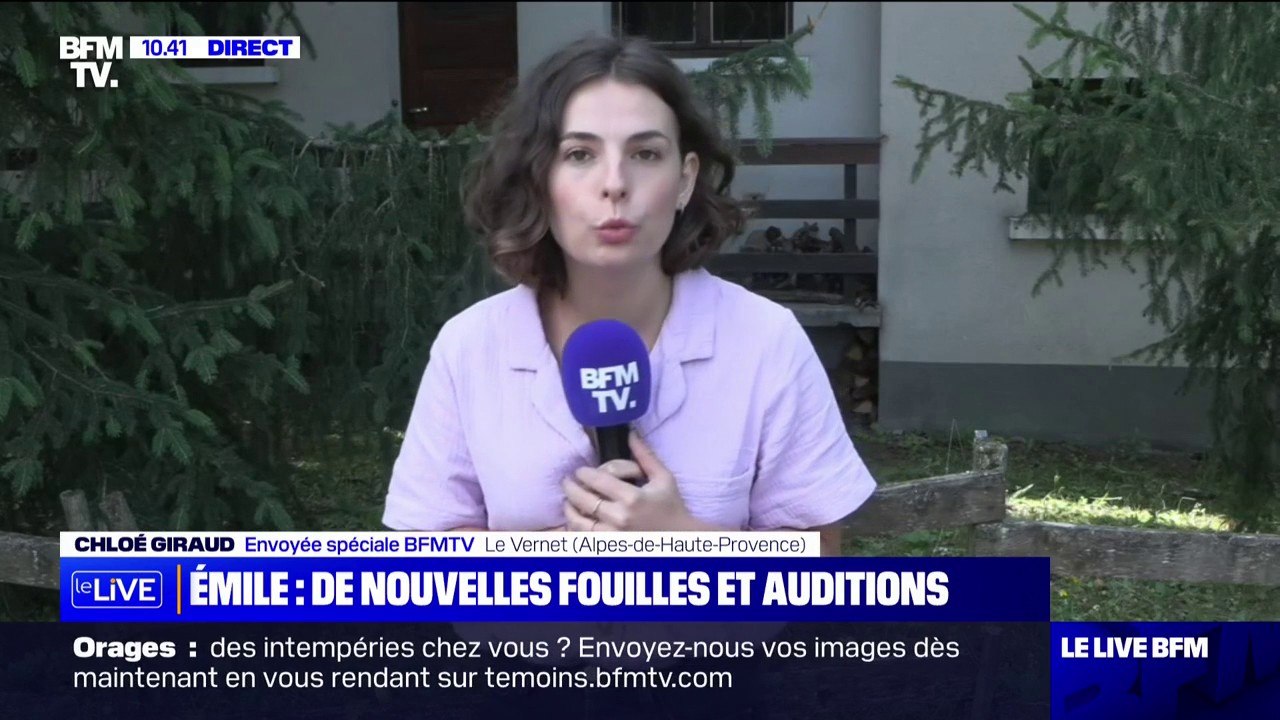 Disparition d'Émile: les fouilles et les auditions se poursuivent