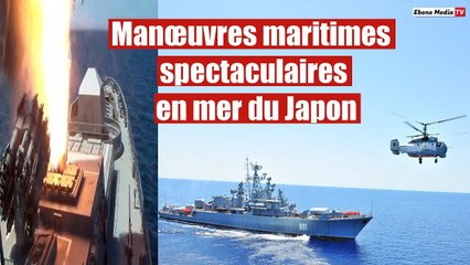 Manœuvres maritimes spectaculaires en mer du Japon