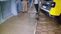Homem é detido depois de agredir a companheira com uma muleta