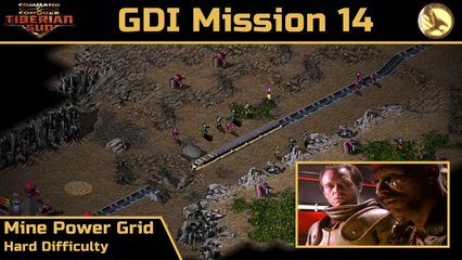 How to Beat C&C Tiberian Sun GDI Mission 14: Mine Power Grid - Hard - HD
