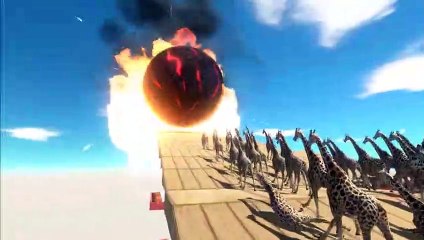 Colossal Fireball Challenge   Running for Survival - Animal Revolt Battle Simulator