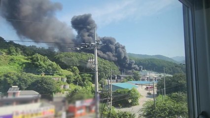 경기 남양주 자원순환시설에서 불...건물 5개 동 태워 / YTN