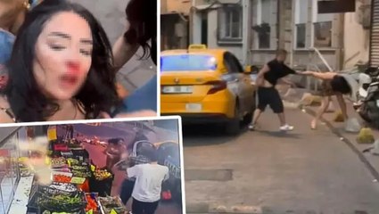 Beyoğlu'nda taksiciden kadın yolcuya darp