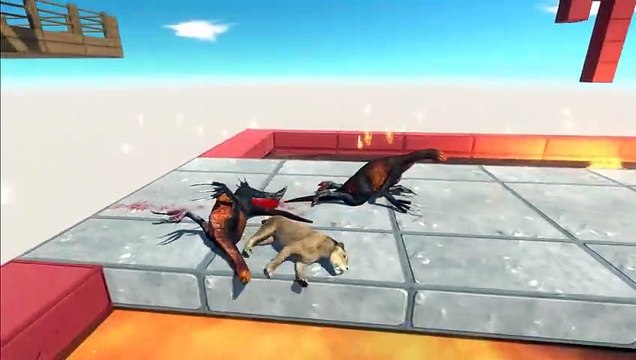 9 Levels of Danger Running and Jumping through the Danger Zone - Animal Revolt Battle Simulator