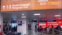 Caos bagagli all’aeroporto Falcone Borsellino di Palermo, il video dell'Italpress