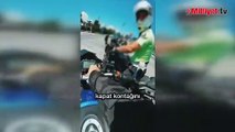 Polisin motosikletli gence sözleri duygulandırdı, Bakan Yerlikaya da paylaştı