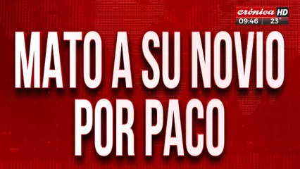 Tremendo: asesinó a su novio por una dosis de paco