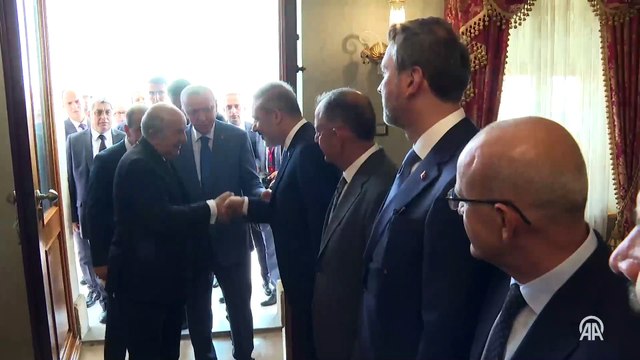 Cumhurbaşkanı Erdoğan, Cezayir Cumhurbaşkanı Tebbun ile bir araya geldi