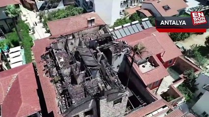 Antalya'da butik otel küle döndü