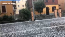 Grandine a Bologna, forte temporale in città con chicchi di giacchio di 3-4 cm