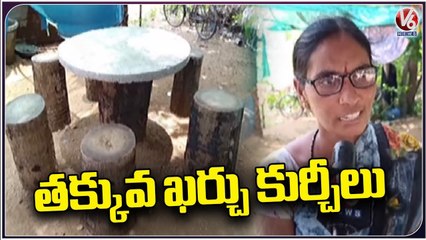 Hotel Owners Arranged Palm Tree Stumps In Place Of Chairs | V6 News