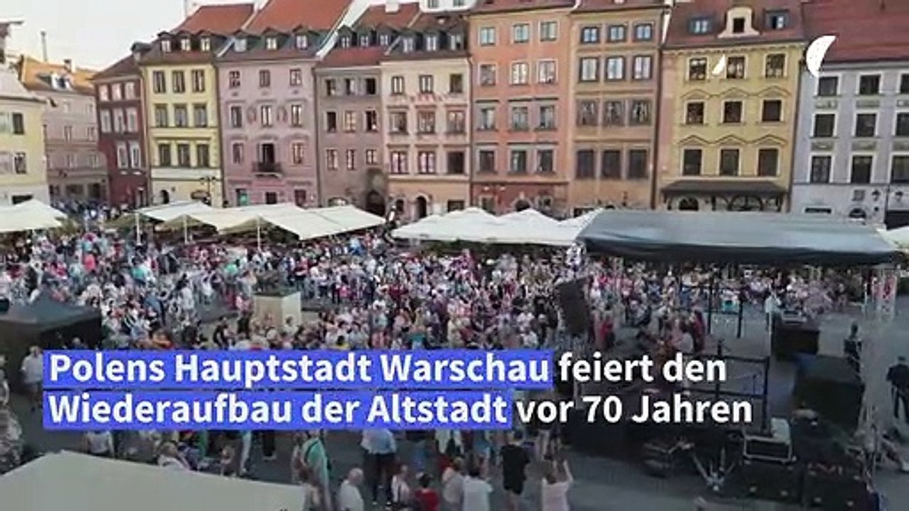Warschau feiert Wiederaufbau der Altstadt vor 70 Jahren