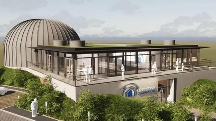 A fly-through of the planned new planetarium at Sherwood Observatory, Sutton