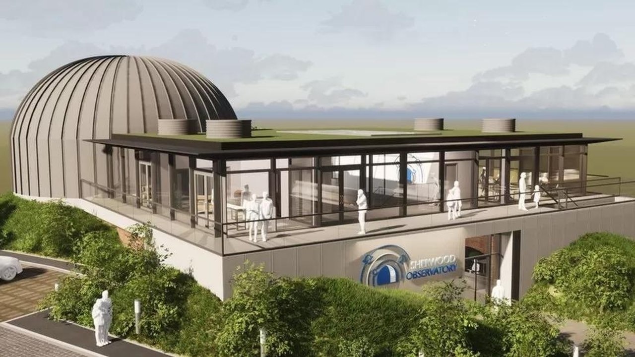 A fly-through of the planned new planetarium at Sherwood Observatory, Sutton