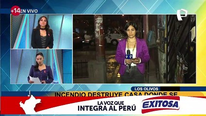 Los Olivos: incendio consume casa donde se almacenaba material reciclable