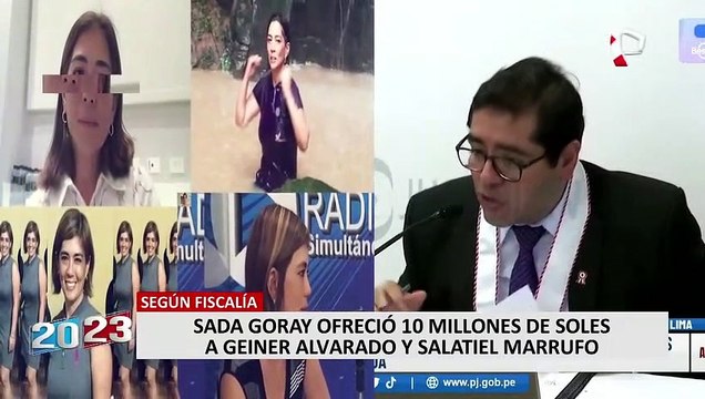 Sada Goray ofreció 10 millones de soles a Geiner Alvarado y Salatiel Marrufo, según la Fiscalía