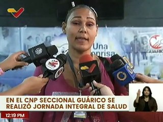 CNP seccional Guárico desarrolló jornada integral de salud para habitantes del punto y círculo