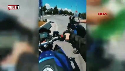 Trafik polisinden hız yapan motosikletliye ‘babacan’ tavır: Ölürsen ne yapacağız yavrum?