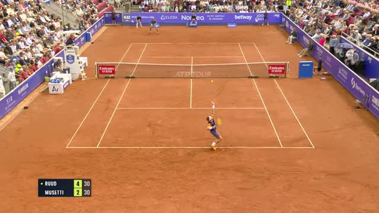 Highlights: Ruud erreicht Bastad-Finale souverän