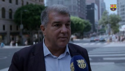 Laporta lamenta la suspensión del amistoso contra la Juventus