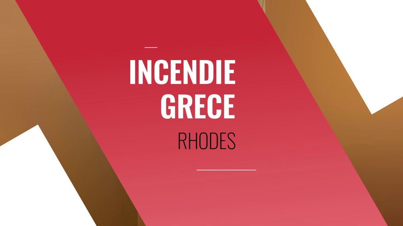 Incendie et évacuation des touristes en Grèce sur l'ile de Rhodes