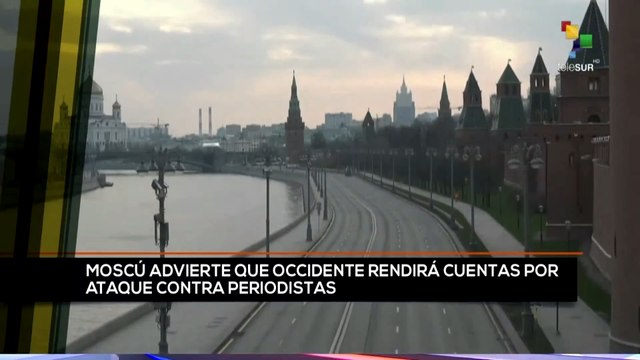 teleSUR Noticias 15:30 22-07: Rusia responsabiliza a Occidente de muerte de periodista ruso