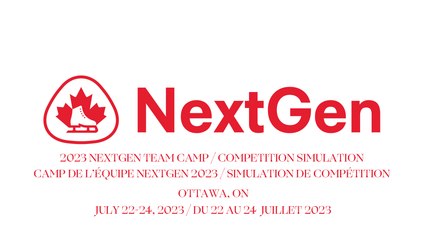 Junior Ice Dance - Rhythm Dance/Danse sur glace junior - danse rythmique - 2023 NEXTGEN COMPETITION SIMULATION