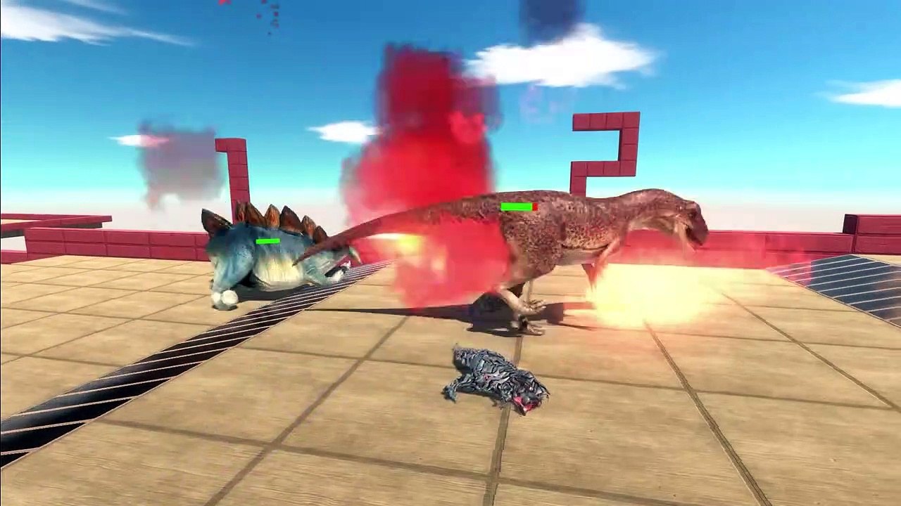 Who Can Destroy All Baby Tek Rex - Carnivore VS Herbivore Dinosaurs - Animal Revolt Battle Simulator