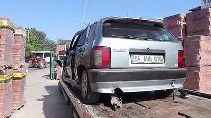 Çalıntı otomobille polisten kaçarken kaza yaptı