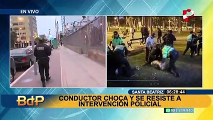 Conductor en estado de ebriedad provoca accidente en la Av. Arequipa