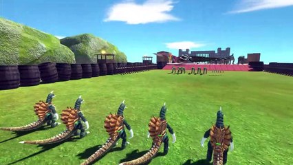 Tiny Kaiju War - Tiny Kaiju VS Dinosaurs + Aquatics - Animal Revolt Battle Simulator