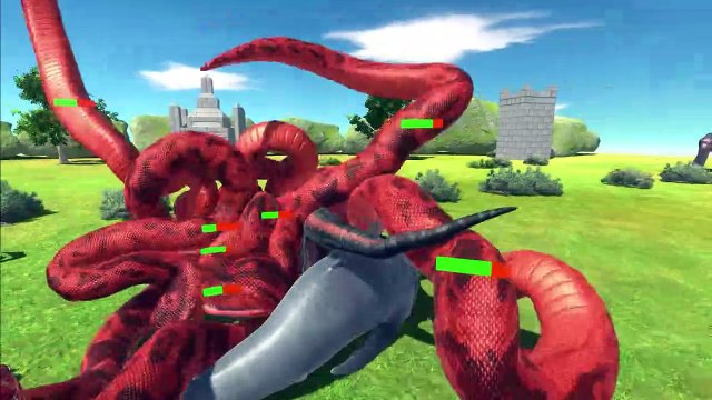 Three-Headed Dog War All Animals VS Dinosaurs And Aquatics Animal Revolt Battle