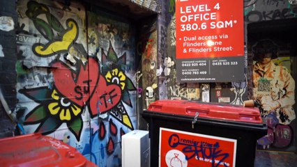 Melbourne's famous graffitied laneways are going green