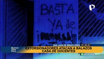 Atentado en SJM: profesores denuncian que extorsionadores dispararon contra su vivienda