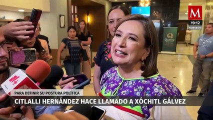 Citlalli Hernández llama a Xóchitl Gálvez a definir su postura política