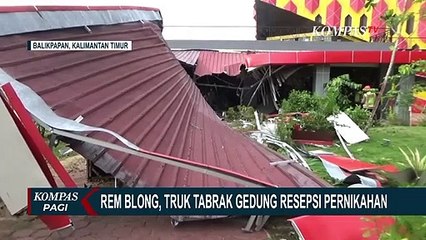 Penyebab Truk Tabrak Gedung Kesenian Balikpapan saat Sebuah Resepsi Pernikahan Digelar