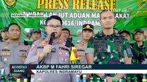 Polisi, TNI, dan Satpol PP Sita 52.000 Miras Berbagai Merek di Indramayu